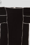 BASERANGE Pleated Linen Cotton Top TOSK-LC-AU23 Black